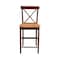 International Concepts X-Back Counter Height Stool, 24" Seat Height, Cinnamon/Espresso S58-6132 - alternate 3